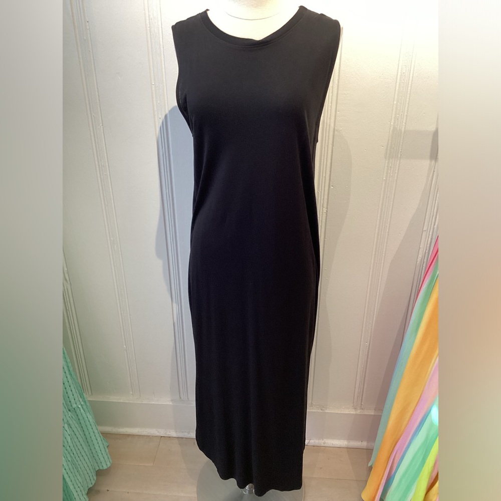 Black Maxi Dress With Gold Detailing on Back